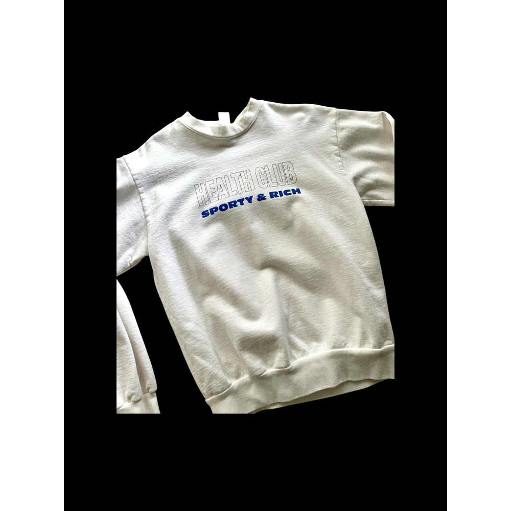 Sporty and Rich Crewneck Sweatshirt Health Club Sz Small/Medium No‎ Size Tag